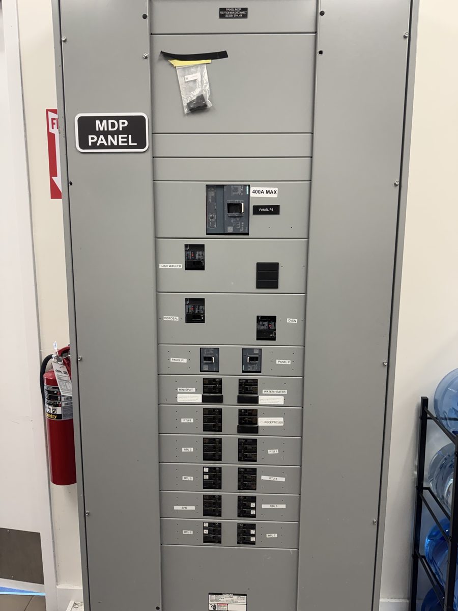 Commercial main distribution panel by Robinson E Electric